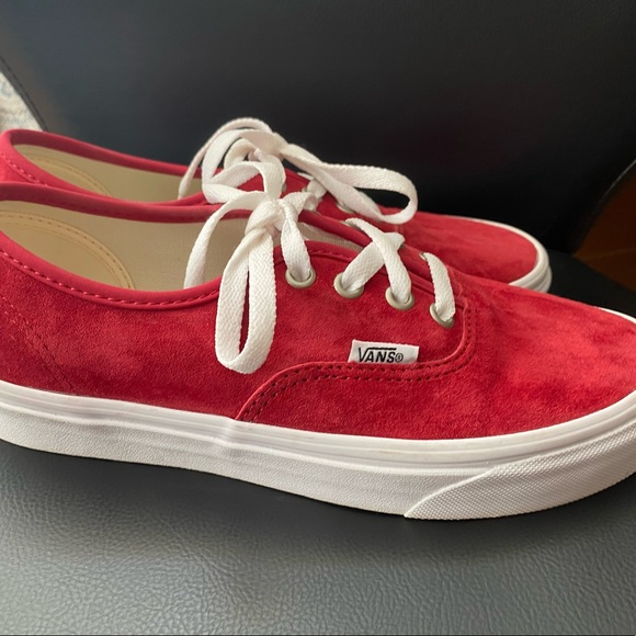 Burgundy Suede Vans - Picture 2 of 3